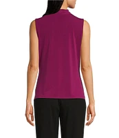 Calvin Klein Pebble Crepe Sleeveless V-Neck Top