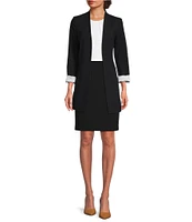 Calvin Klein High Rise Luxe Stretch Coordinating Pencil Skirt