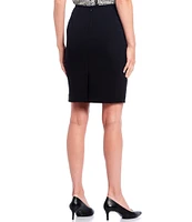 Calvin Klein Petite Size Scuba Crepe Slim Pencil Skirt