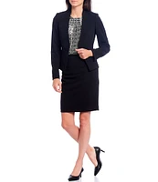 Calvin Klein Petite Size Scuba Crepe Slim Pencil Skirt