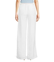 Calvin Klein Pinstripe Linen Blend Pants