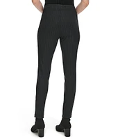 Calvin Klein Pinstripe Ponte Slim Fit Pull-On Pant