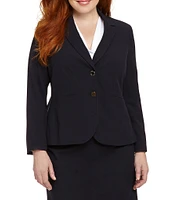 Calvin Klein Plus Size Long Sleeve 2-Button Suit Jacket