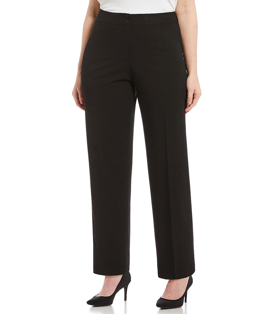 Calvin Klein Plus Size Classic Fit Straight Leg Pants