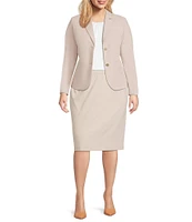 Calvin Klein Plus Size High Rise Luxe Stretch Pencil Skirt