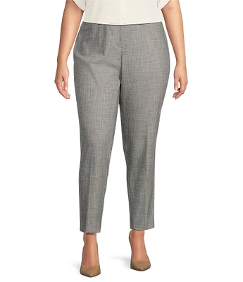 Calvin Klein Plus Size Heathered Slim Leg Pants