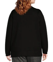 Calvin Klein Plus Size Solid Turtle Neck Long Sleeve Sweater