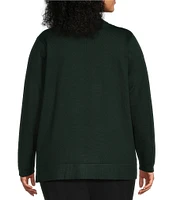 Calvin Klein Plus Size Solid Turtle Neck Long Sleeve Sweater