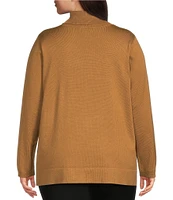 Calvin Klein Plus Size Solid Turtle Neck Long Sleeve Sweater