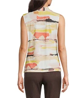 Calvin Klein Printed V-Neck Sleeveless Cami Top