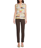 Calvin Klein Printed V-Neck Sleeveless Cami Top