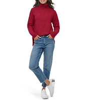 Calvin Klein Seamed Long Sleeve Turtleneck Sweater