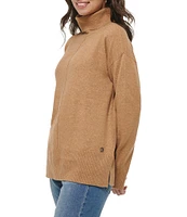 Calvin Klein Seamed Long Sleeve Turtleneck Sweater