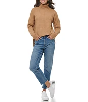 Calvin Klein Seamed Long Sleeve Turtleneck Sweater