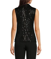 Calvin Klein Sequin V-neck Sleeveless Cami