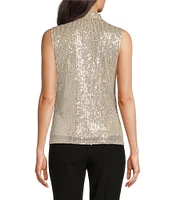 Calvin Klein Sequin V-neck Sleeveless Cami