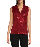 Calvin Klein Sequin V-neck Sleeveless Cami