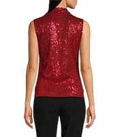 Calvin Klein Sequin V-neck Sleeveless Cami