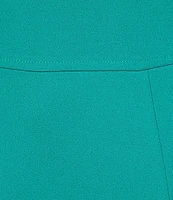 Calvin Klein Short Sleeve Boat Neck Scuba Crepe Dress
