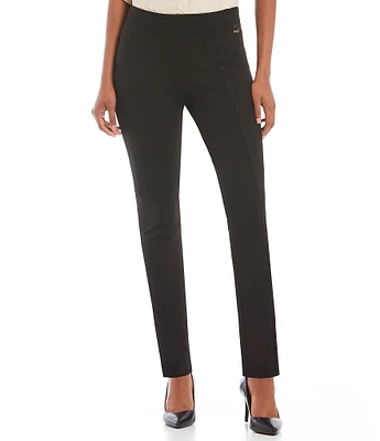 Calvin Klein Slim Straight Pull-On Ponte Pants