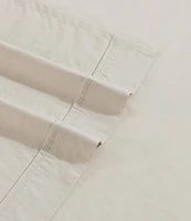 Calvin Klein Solid Washed Cotton Percale Sheet Set