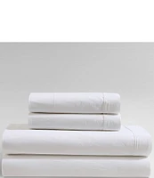 Calvin Klein Solid Washed Cotton Percale Sheet Set