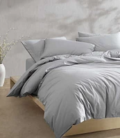 Calvin Klein Solid Washed Percale Comforter Mini Set