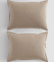 Calvin Klein Solid Washed Percale Comforter Mini Set