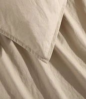 Calvin Klein Solid Washed Percale Comforter Mini Set