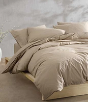 Calvin Klein Solid Washed Percale Comforter Mini Set