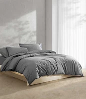 Calvin Klein Solid Washed Percale Comforter Mini Set