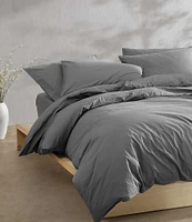 Calvin Klein Solid Washed Percale Comforter Mini Set