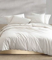 Calvin Klein Solid Washed Percale Comforter Mini Set