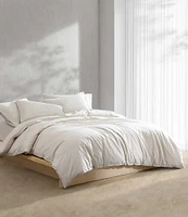 Calvin Klein Solid Washed Percale Comforter Mini Set