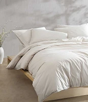 Calvin Klein Solid Washed Percale Comforter Mini Set