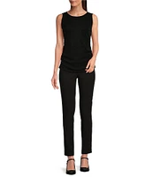 Calvin Klein Sparkle Rib Knit V-Neck Sleeveless Top