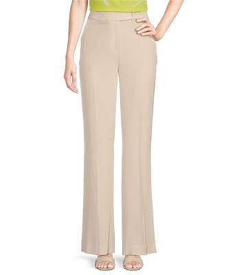 Calvin Klein Stretch High Rise Wide Leg Pants