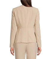 Calvin Klein Stretch Luxe Button Front Coordinating Tailored Jacket