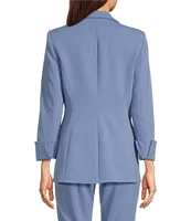 Calvin Klein Stretch Scuba Crepe Notch Lapel Neckline Long Sleeve Coordinating Blazer