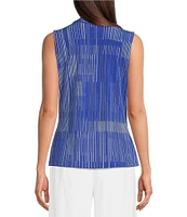 Calvin Klein Striped V-Neck Sleeveless Cami Top