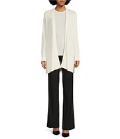 Calvin Klein Sweater Knit Crew Neck Short Sleeve Relaxed Fit Blouse