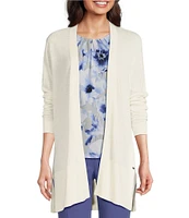 Calvin Klein Sweater Knit Open Front Long Sleeve Cardigan