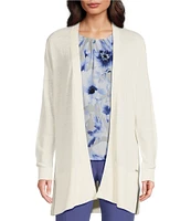 Calvin Klein Sweater Knit Open Front Long Sleeve Cardigan