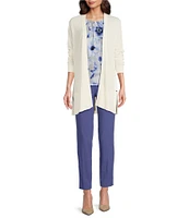 Calvin Klein Sweater Knit Open Front Long Sleeve Cardigan