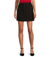 Calvin Klein Tweed A-line Mini Skirt