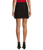 Calvin Klein Tweed A-line Mini Skirt