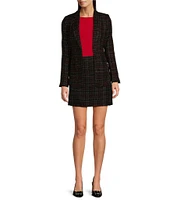 Calvin Klein Tweed A-line Mini Skirt