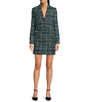 Calvin Klein Tweed A-Line Coordinating Mini Skirt