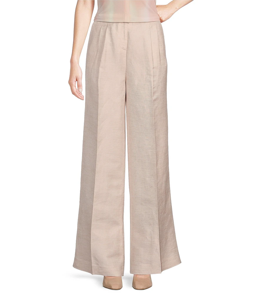 Calvin Klein Twill Side Pocket Coordinating Wide Leg Pants