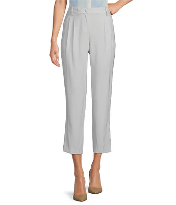 Calvin Klein Twill Slim Leg Cropped Elastic Back Coordinating Pants